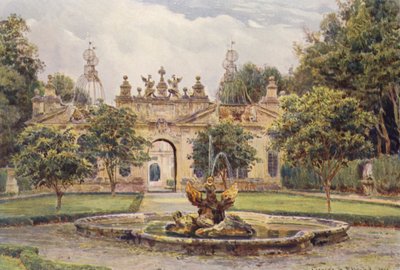 Italiaanse Tuinen: De Volière, Villa Borghese door George Samuel Elgood