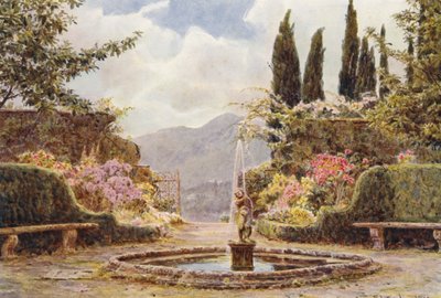 Italiaanse Tuinen: Villa Cavagnaro, Het Parterre door George Samuel Elgood