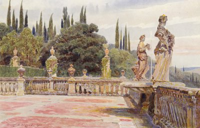 Italiaanse Tuinen: Villa Palmieri, Flora en Pomona door George Samuel Elgood