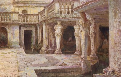 Italiaanse tuinen: Villa di Papa Giulio door George Samuel Elgood
