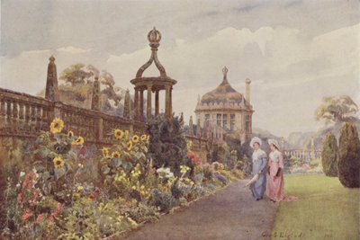 Montacute, Zonnebloemen door George Samuel Elgood