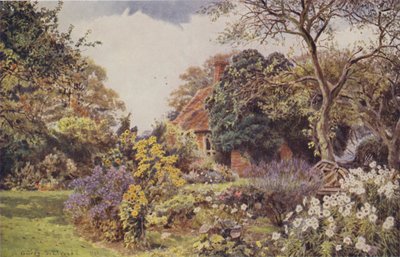 Stone Hall, Easton, de Vriendschapstuin door George Samuel Elgood