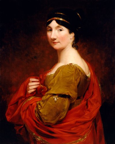 Portret van Frederica, Gravin van Mansfield door George Saunders