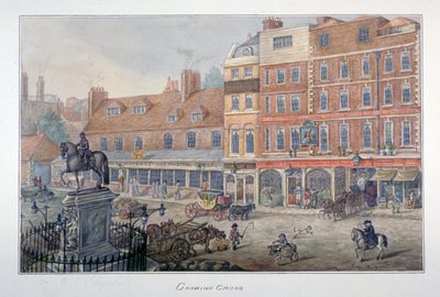 Charing Cross, Westminster, Londen, 1807 door George Shepherd