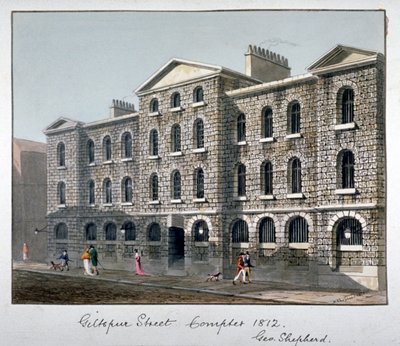 Giltspur Street Compter, City of London door George Shepherd
