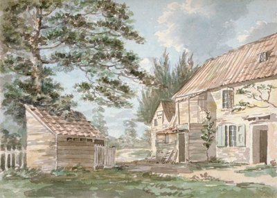 Overshot molen bij Greenford, Middlesex, 1797 door George Shepherd