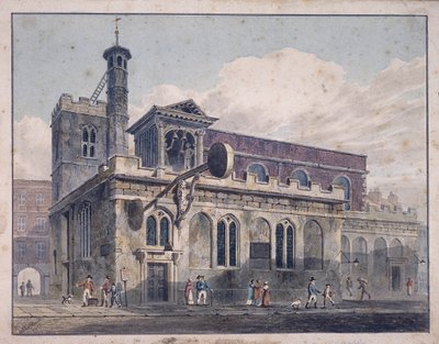St Dunstan in het Westen, Londen door George Shepherd