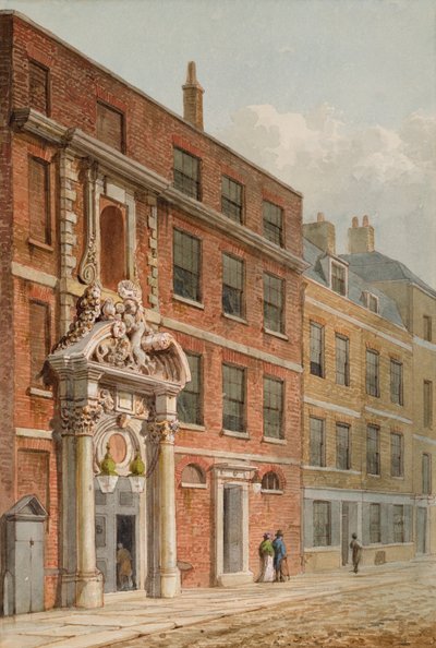 De Merchant Taylors Hall, Londen, ca.1810 door George Shepherd