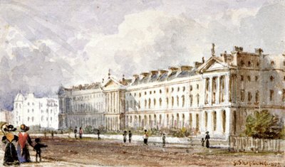 Uitzicht op Hanover Terrace in Regent