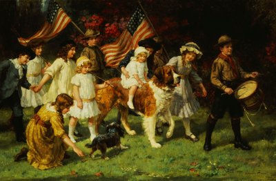 Amerikaanse parade, 1917 door George Sheridan Knowles
