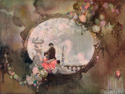 Een decoratief paneel, ca. 1912 door George Sheringham
