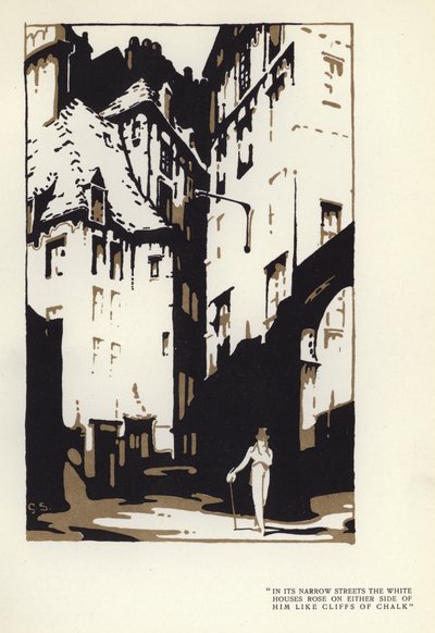 Illustratie voor The Happy Hypocrite door Max Beerbohm door George Sheringham