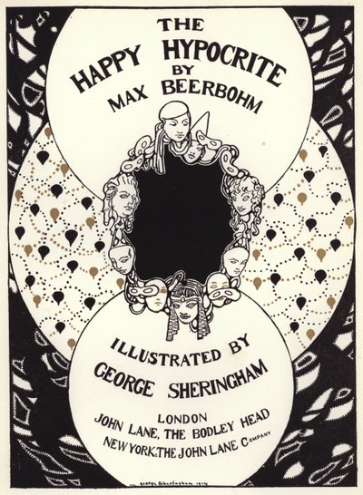 Illustratie voor The Happy Hypocrite door Max Beerbohm door George Sheringham
