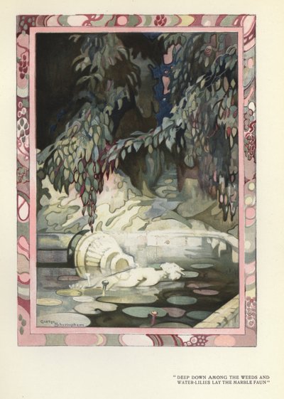 Illustratie voor The Happy Hypocrite door Max Beerbohm door George Sheringham