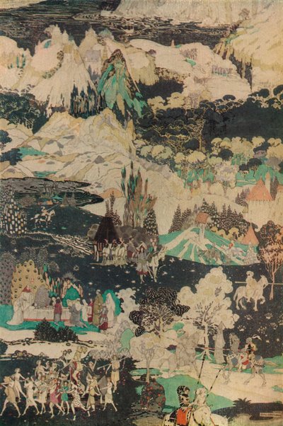 De zoektocht naar de Heilige Graal, ca. 1919 door George Sheringham