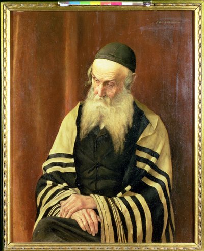 Een Asjkenazische rabbi van Jeruzalem door George Sherwood Hunter