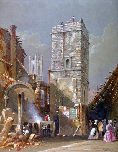 St Bartholomew-by-the-Exchange, City of London, 1842 door George Sidney Shepherd