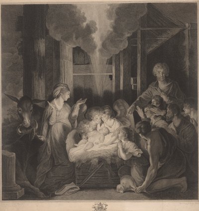 Het herdersoffer: Westelijk raam van de kapel, New College Oxford door George Siegmund Facius