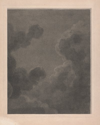 Westraam van de kapel, New College Oxford, deel van wolken uit de geboortescène door George Siegmund Facius