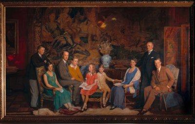 Gustav Krupp v. B. u. H. Familieportret door George Simon Harcourt