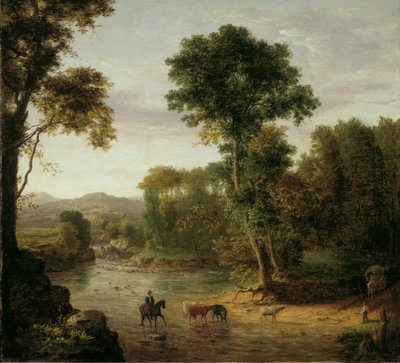 De oversteek van de doorwaadbare plaats door George Snr. Inness