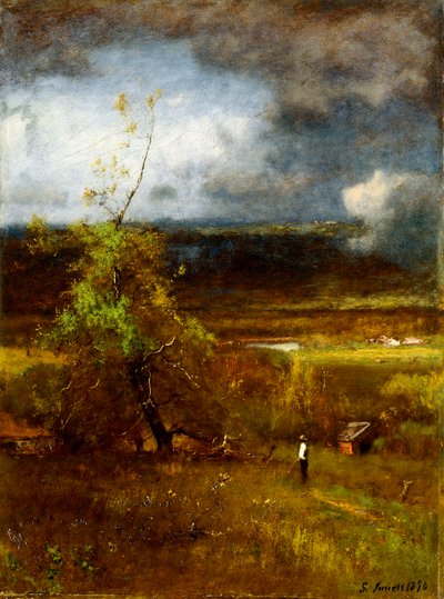 Samenkomende Wolken, 1890 door George Snr. Inness