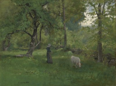 Groen landschap, 1886 door George Snr. Inness