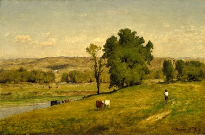 Landschap, 1878 door George Snr. Inness