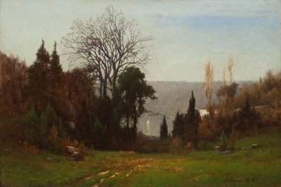 Tegenover de Palisades door George Snr. Inness