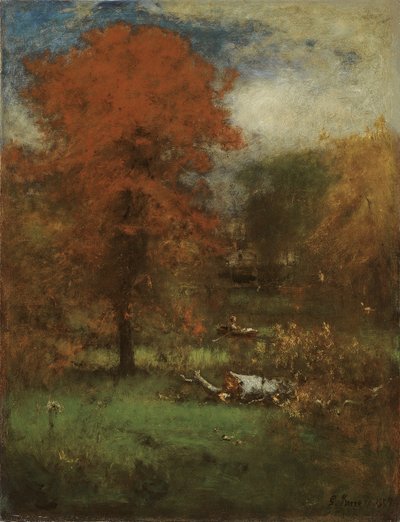 De molenvijver, 1889 door George Snr. Inness