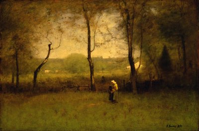 Houtverzamelaars: een herfstmiddag, 1891 door George Snr. Inness