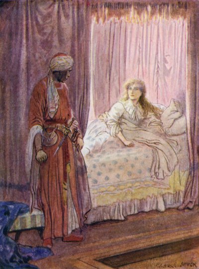 Desdemona werd wakker en keek naar Othello door George Soper