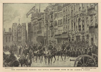 De begrafenis van koningin Victoria door George Soper