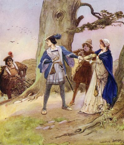 Valentine, nadat hij had gehoord dat zijn rovers een dame gevangen hadden genomen, kwam om haar te troosten en te helpen door George Soper
