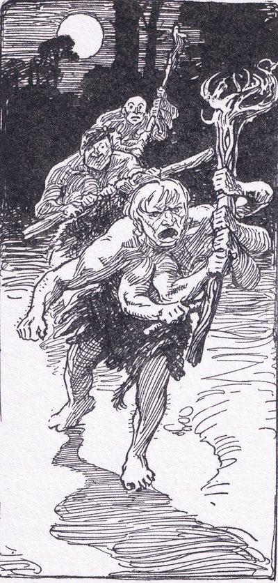 Terwijl ze sliepen, kwamen de verschrikkelijke mannen, uit The Heroes gepubliceerd door George Allen en Unwin 1929 door George Soper