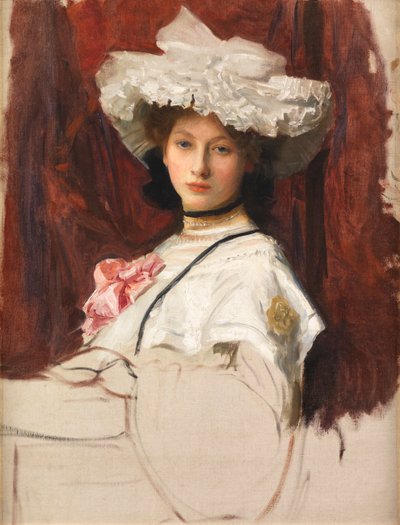 Portretschets door George Spencer Watson