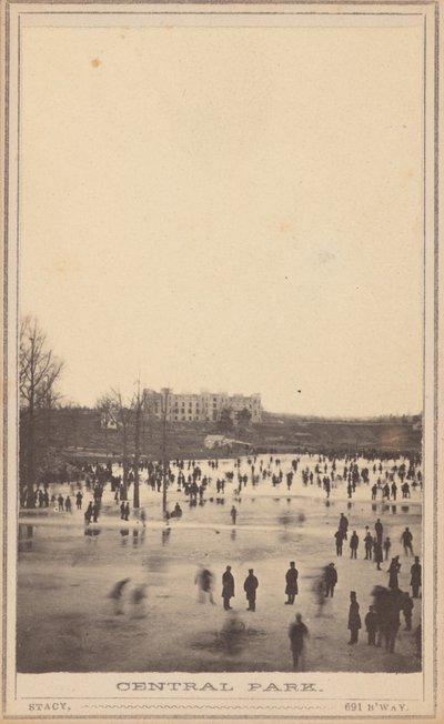 Central Park,jaren 1860 (foto) door George Stacy