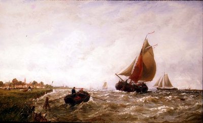 Schepen voor een Nederlandse Kustlijn door George Stanfield Walters