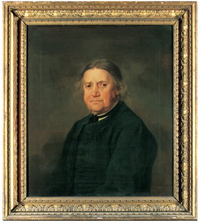 Portret van Thomas Smith de Banksman, halflang, in een groene jas door George Stubbs