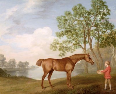 Pompoen met een staljongen door George Stubbs