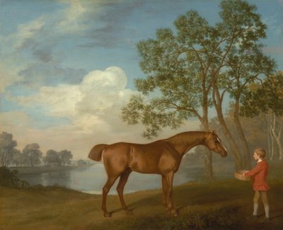 Pompoen met een staljongen door George Stubbs