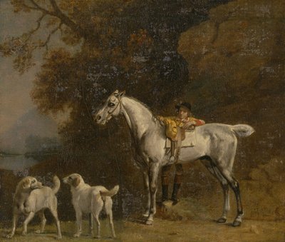 Studies voor of na De 3e Hertog van Richmond met de Charleton Hunt door George Stubbs