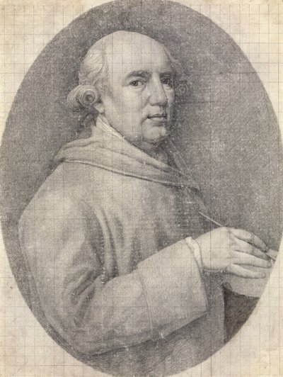 Studie voor een Zelfportret in Email door George Stubbs