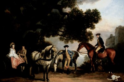 De families Milbanke en Melbourne door George Stubbs