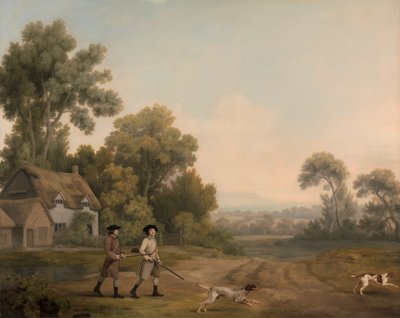 Twee heren op jacht door George Stubbs