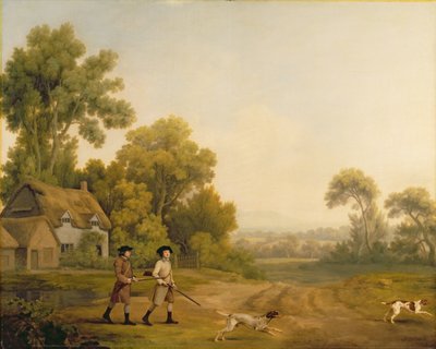 Twee heren op jacht door George Stubbs