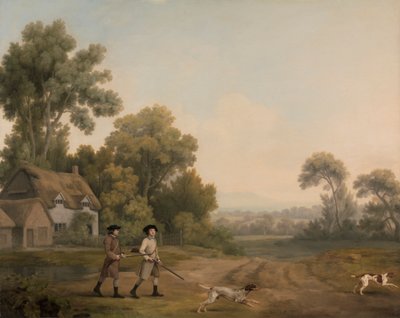 Twee Heren Gaan Jagen door George Stubbs
