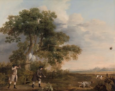 Twee heren aan het jagen door George Stubbs