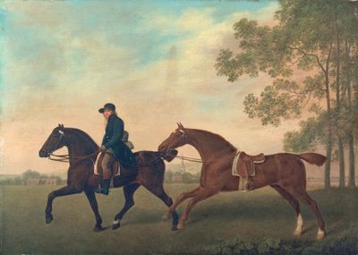 Twee hacks, 1789 door George Stubbs