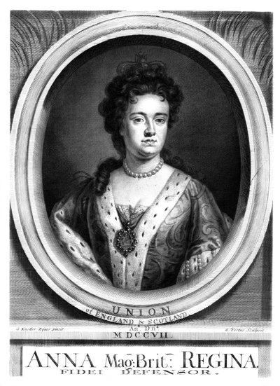 Anne, koningin van Groot-Brittannië en Ierland door George Vertue